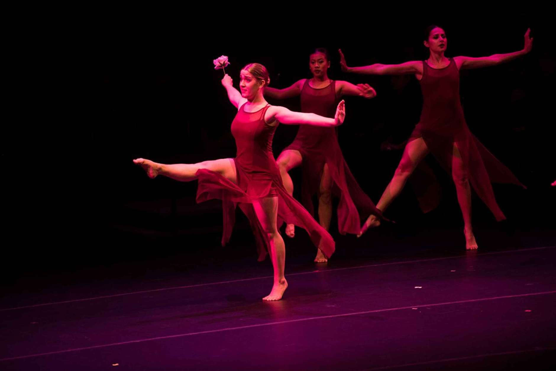 The Contemporary Dance Ensemble performs for "Performance in Remembrance" at the Moss Arts Center on April 14, 2017. (Courtesy Virginia Tech)