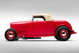 From April 20 to April 26, "McGee Roadster," a 1932 Ford V8 "hot rod," will be on display. The car, featured on the cover of "Hot Rod" magazine in 1948, was built by a soldier named Bob McGee when he returned from the war. (Courtesy National Historic Vehicle Register)