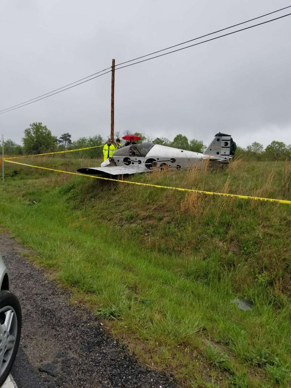 A small plane crashed Saturday morning near Leesburg Executive Airport. (Virginia State Police)