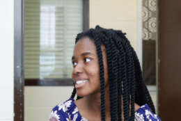 Howard University and Stanford were among the first schools to let Akinlemibola know she'd have a spot on their campuses. The Stanford acceptance overwhelmed her, she said, "because I didn't think I was going to get in anywhere." (WTOP/Kate Ryan)