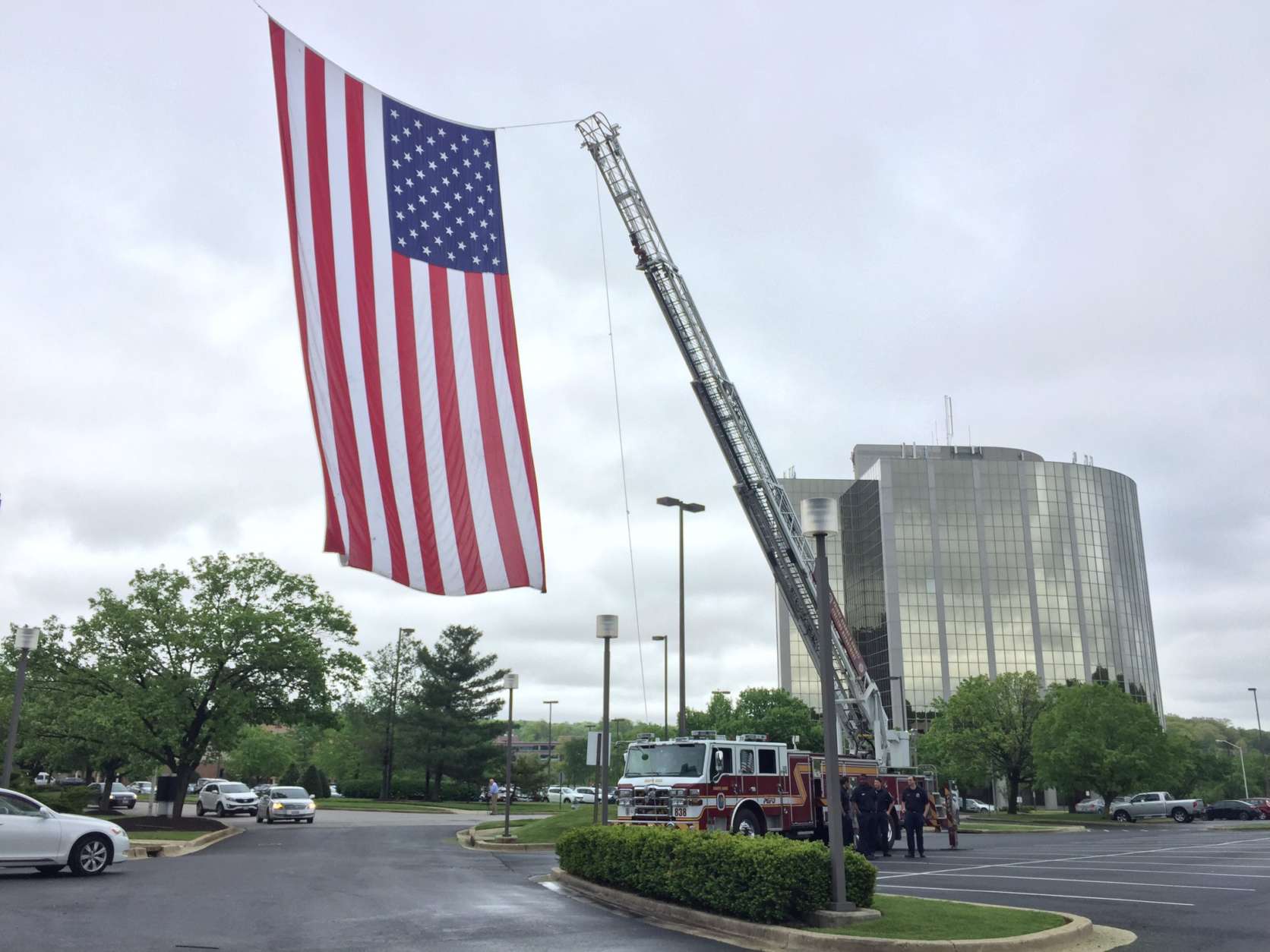 Three fallen Prince George's County public safety officers were honored Wednesday. (WTOP/Kristi King)