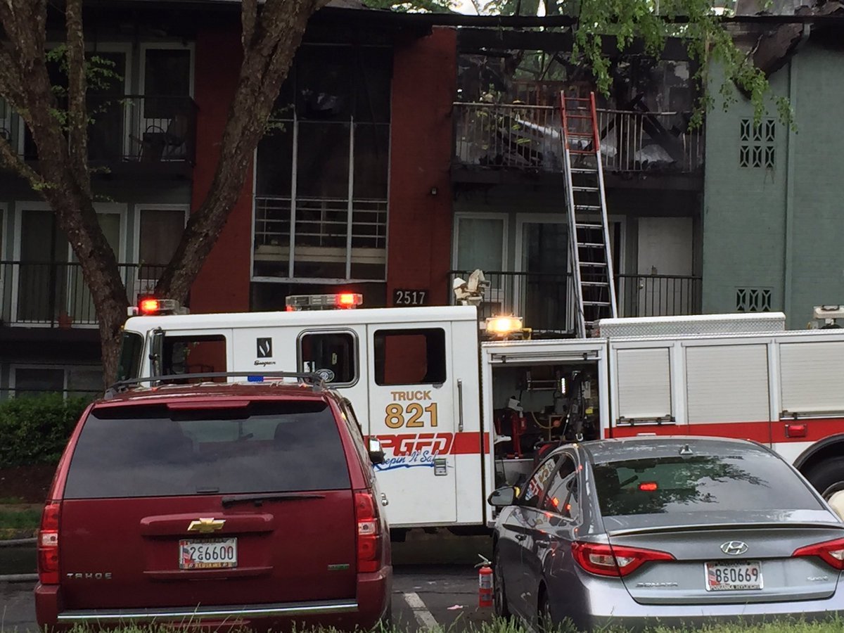 Firefighters responded to the 2500 block of Corning Avenue to find the second floor and attic area on fire, said spokesman Mark Brady. (Courtesy Mark Brady)