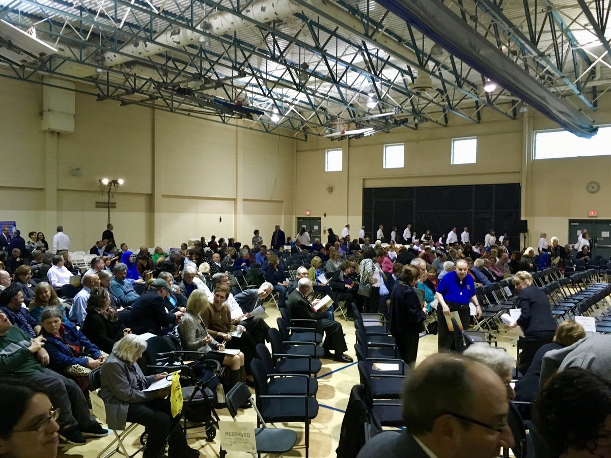 This year’s Northern Virginia Holocaust Observance at the Jewish Community Center of Northern Virginia drew a sizable crowd. (WTOP/Liz Anderson)