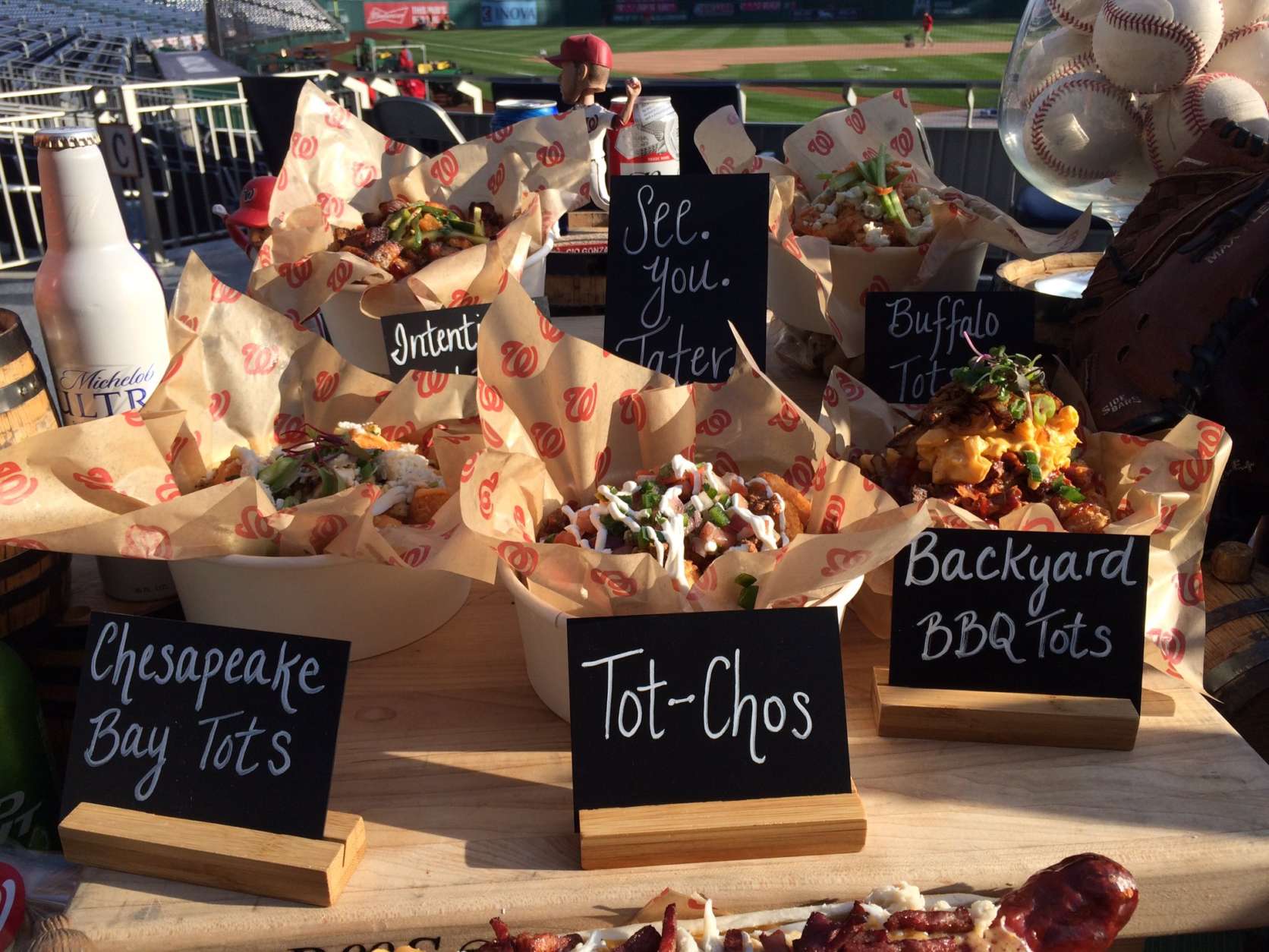 The new concession items at Nationals Park look absolutely mouthwatering. (WTOP/Nick Iannelli)