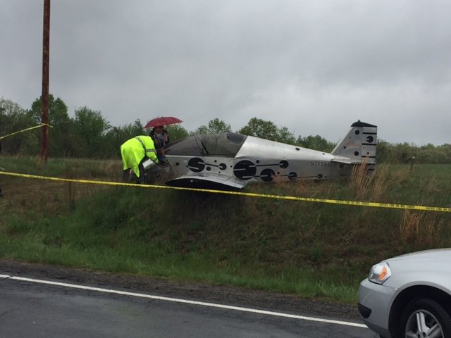 The plane went down near 19976 Sycolin Road around 9:15 a.m., officials said. (Courtesy Charlie Bragale)