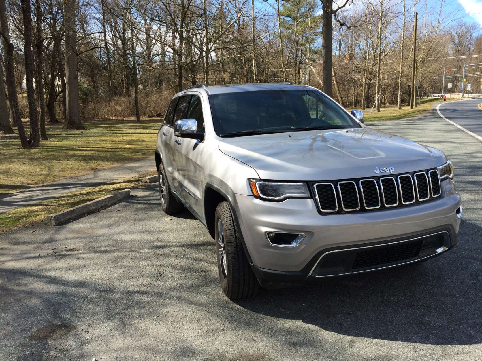 This 2017 Jeep Grand Cherokee tester came with the standard V6, which provides enough power for most drivers. Jeep also offers a large V8 for more power or a turbo diesel option for better fuel economy. (WTOP/Mike Parris)