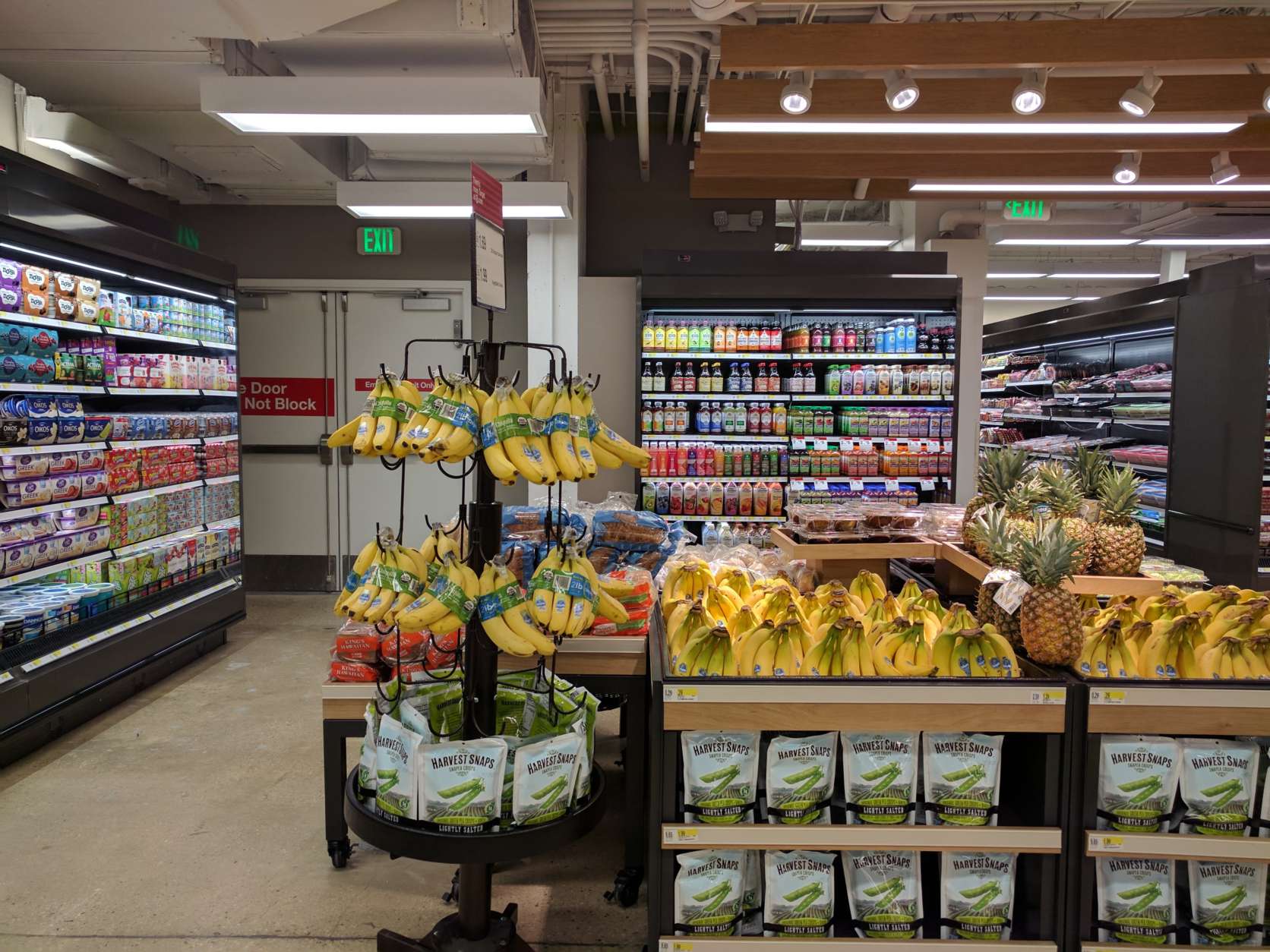 "We have a full grocery selection; we have all apparel, which [is] not usual for flexible-format stores," the store's Diana Keeler told WTOP. (WTOP/Michelle Basch)