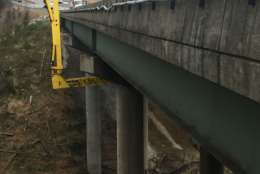 "This section of deck is failing -- it's falling apart; it's deteriorating. It's been a problem for us for the past six to seven months," said bridge engineer Brian Morrison. (Courtesy VDOT)