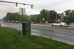 After several deaths involving pedestrians near the University of Maryland, College Park, city leaders in 2014 extended the ticketing time of seven area cameras to 24 hours a day. (WTOP/Mike Murillo)