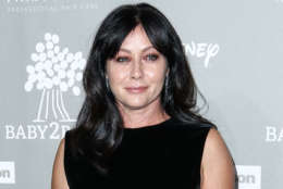 FILE - In this Nov. 14, 2015 file photo, Shannen Doherty attends the 4th Annual Baby2Baby Gala in Culver City, Calif. Court records show Doherty has reached a conditional settlement with her former business managers in a lawsuit in which she accused them of mismanaging her money and causing a lapse in her health insurance that led to a delay in her being diagnosed with breast cancer. The settlement notice filed 
