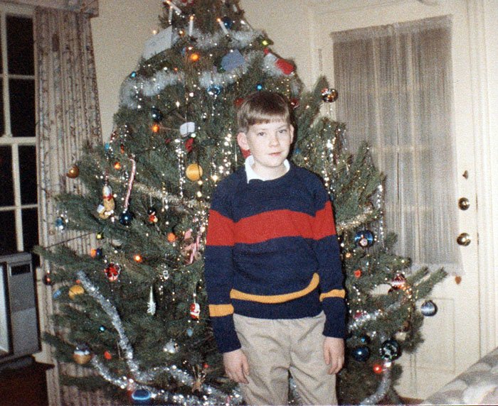 Andrew Gifford is pictured in this Christmas 1986 photo, which was taken after he was abandoned by his father Robert, who became company president in 1980. (Photo courtesy Andrew Gifford)