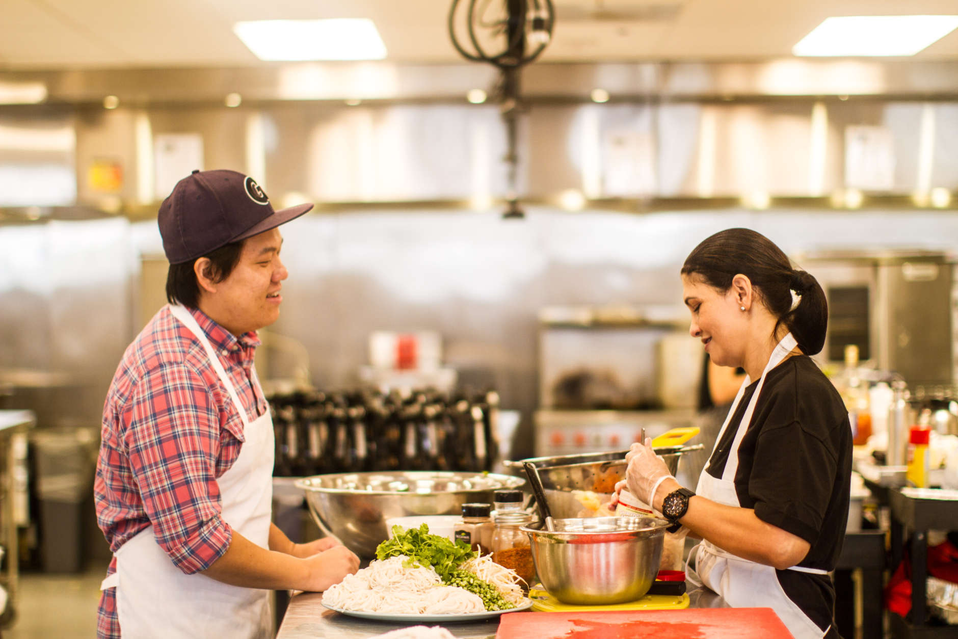 Foodhini is a meal-delivery company that features family-style dishes from global cuisines, all made by emerging immigrant chefs. The startup operates out of Union Kitchen's Ivy City location. (Courtesy Foodhini) 