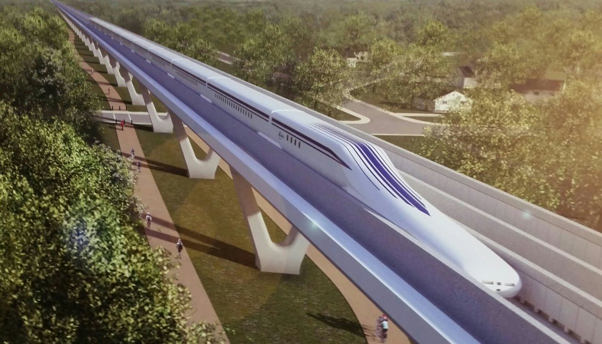 The Superconducting Levitation train could take travelers from D.C. to Baltimore in as little as 15 minutes. (Courtesy of Baltimore-Washington Rapid Rail) 