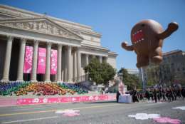 Last year's parade featured a float of Domo. This year's lineup of floats "is a secret," said one parade official. (Photo courtesy Jeff Song and Ron Engle)