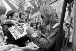 Gregg Allman of the Allman Brothers Band during Allman Brothers Band Appears at Peaches Records in Atlanta - October 5, 1975 at Peaches Records in Atlanta, Georgia, United States. (Photo by Tom Hill/WireImage)
