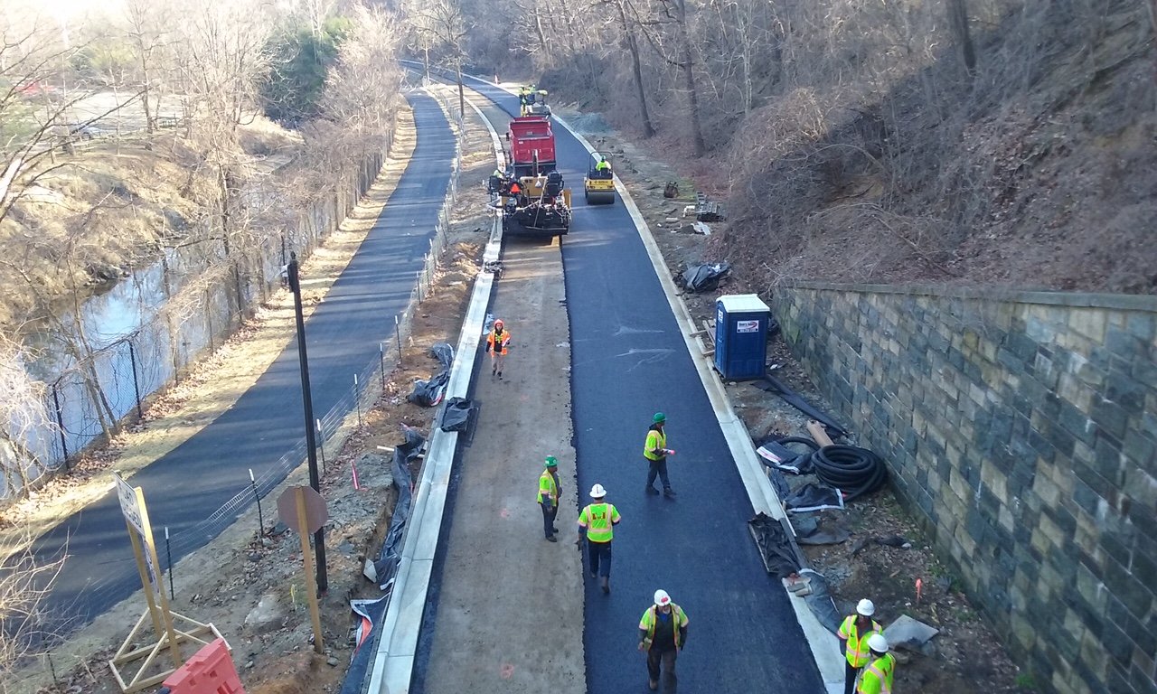 Road work that began on Beach Drive in September is on schedule, according to the National Park Service. (Courtesy National Park Service)