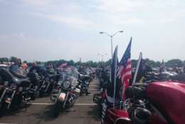 Thousands mounted their motorcycles this weekend for the annueal Rolling Thunder event. (WTOP/Dennis Foley)
