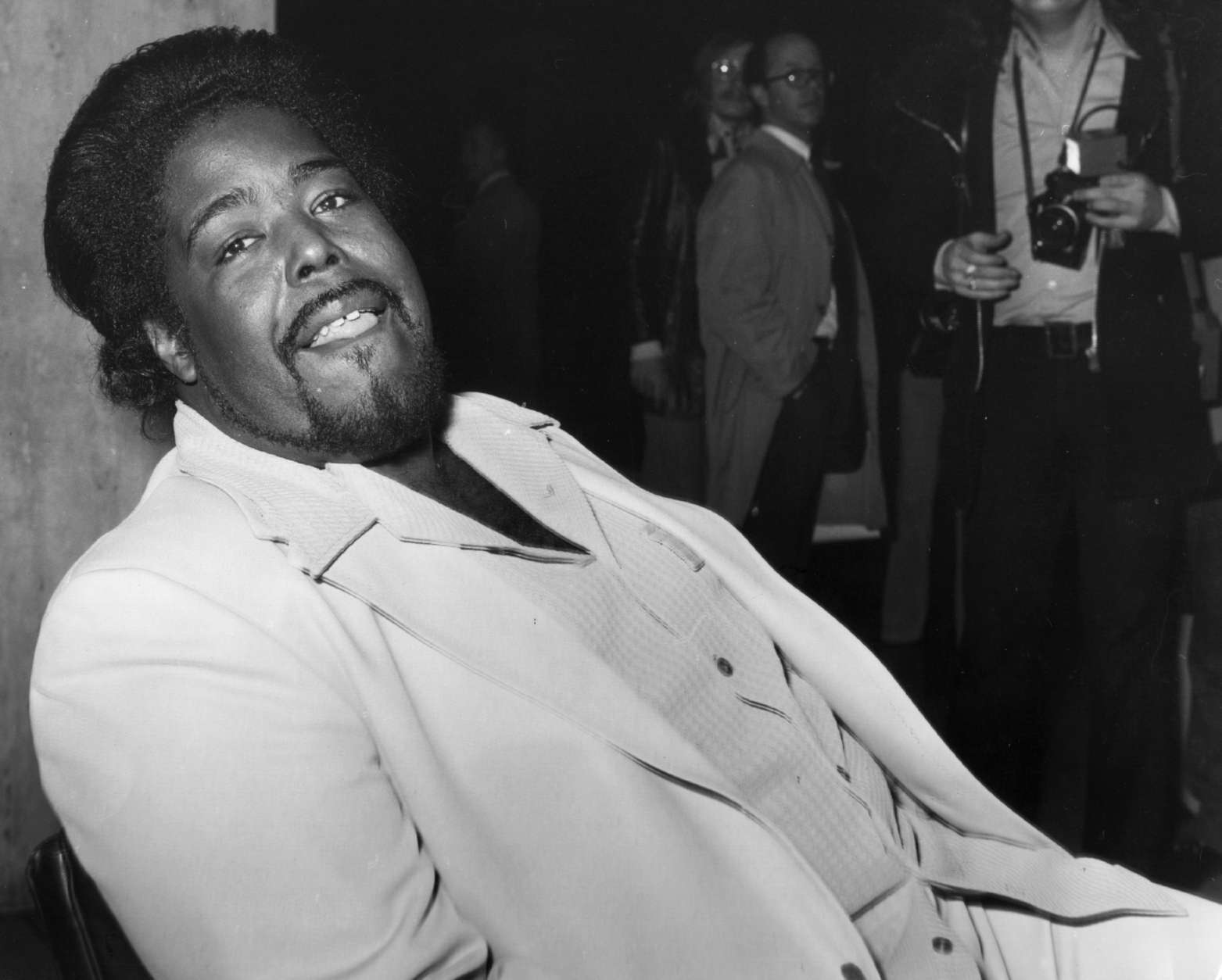 "Love Man" Barry White, for example, led and reflected changes in the thinking about black masculinity. (Photo by Frank Barratt/Keystone/Getty Images)