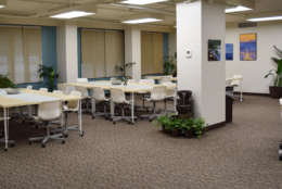 Hera Hub D.C. has all the bells and whistles co-working spaces have: desks, printers and copiers, Wi-Fi and conference room space. (Courtesy Hera Hub D.C.)