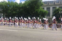 The National Memorial Day Parade heads down Constitution Avenue, in D.C., Monday. (WTOP/Dick Uliano)