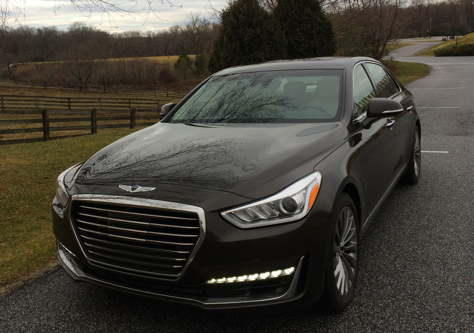 The Genesis G90 is a serious large luxury sedan that gives you what you want without the high price of the normal large luxury sedan. (WTOP/Mike Parris)