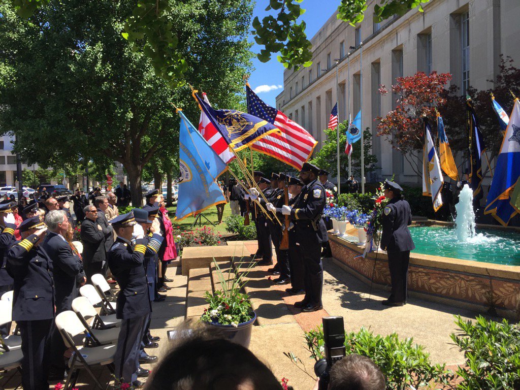The Washington Area Law Enforcement Officers Memorial Service was held Monday morning. (WTOP/Kristi King)