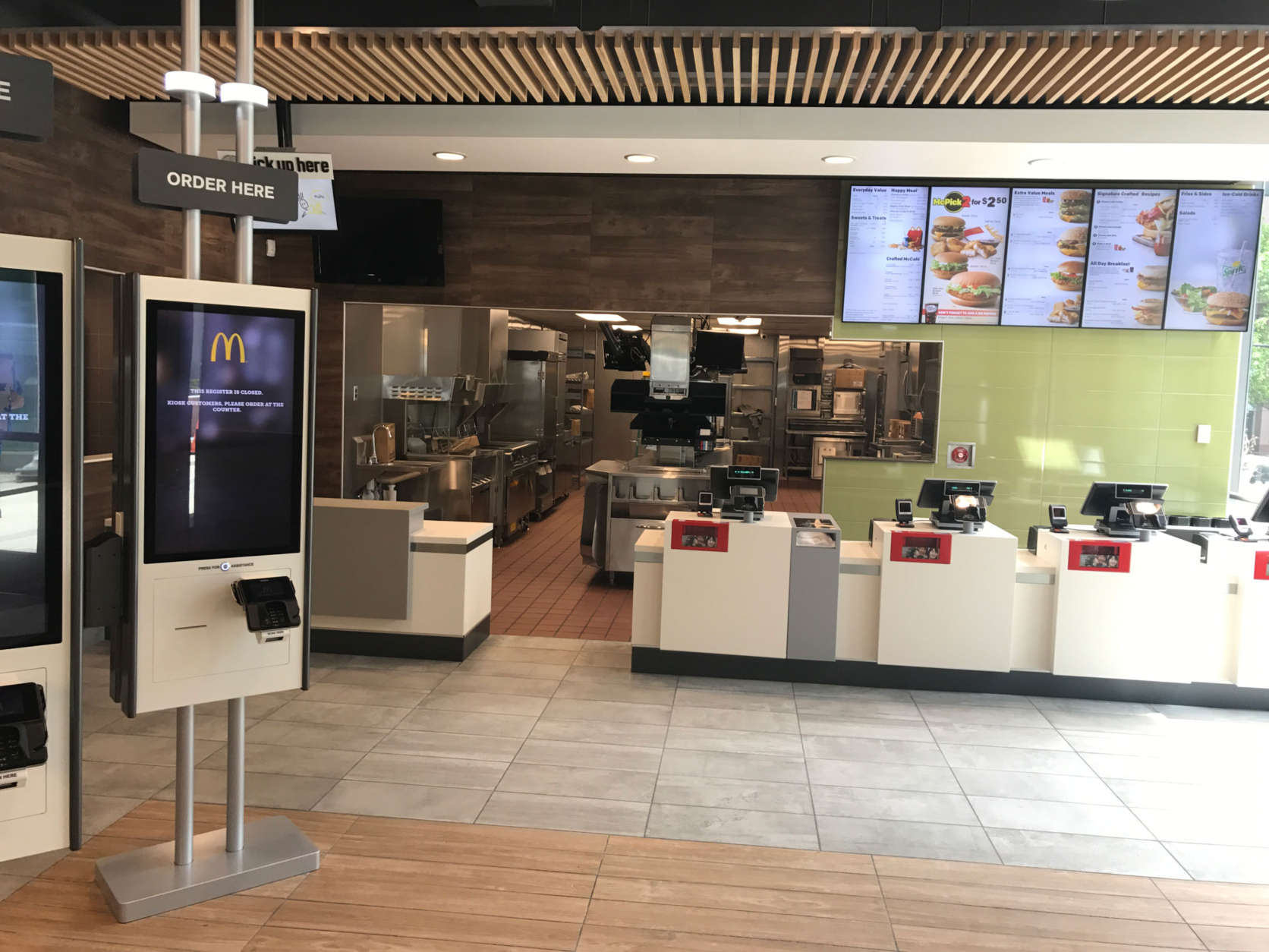 The Rosslyn McDonald’s will also have kiosk ordering and table service, with orders delivered to tables by McDonald’s employees. (Courtesy McDonald's)