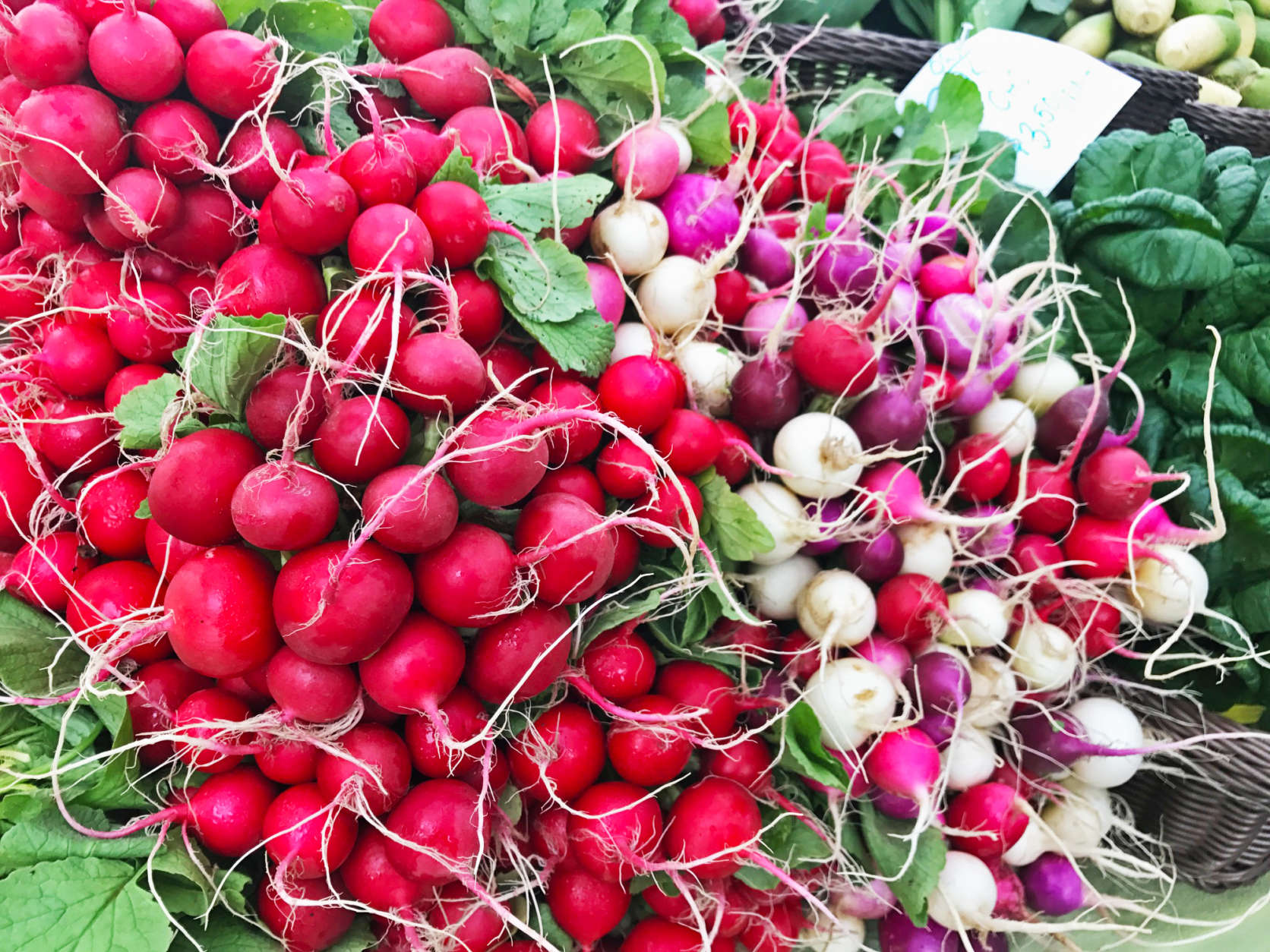 The warmer weather is making its return, and so are the area’s farmers markets.  Here's what you can expect to find in season this month.  (WTOP/Rachel Nania) 