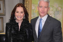  Gloria Vanderbilt and Anderson Cooper attend the launch party for 'The World Of Gloria Vanderbilt' at the Ralph Lauren Women's Boutique on November 4, 2010 in New York City (Photo by Dimitrios Kambouris/Getty Images)
