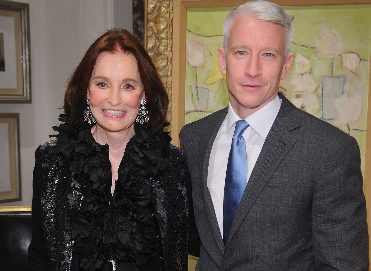  Gloria Vanderbilt and Anderson Cooper attend the launch party for 'The World Of Gloria Vanderbilt' at the Ralph Lauren Women's Boutique on November 4, 2010 in New York City (Photo by Dimitrios Kambouris/Getty Images)