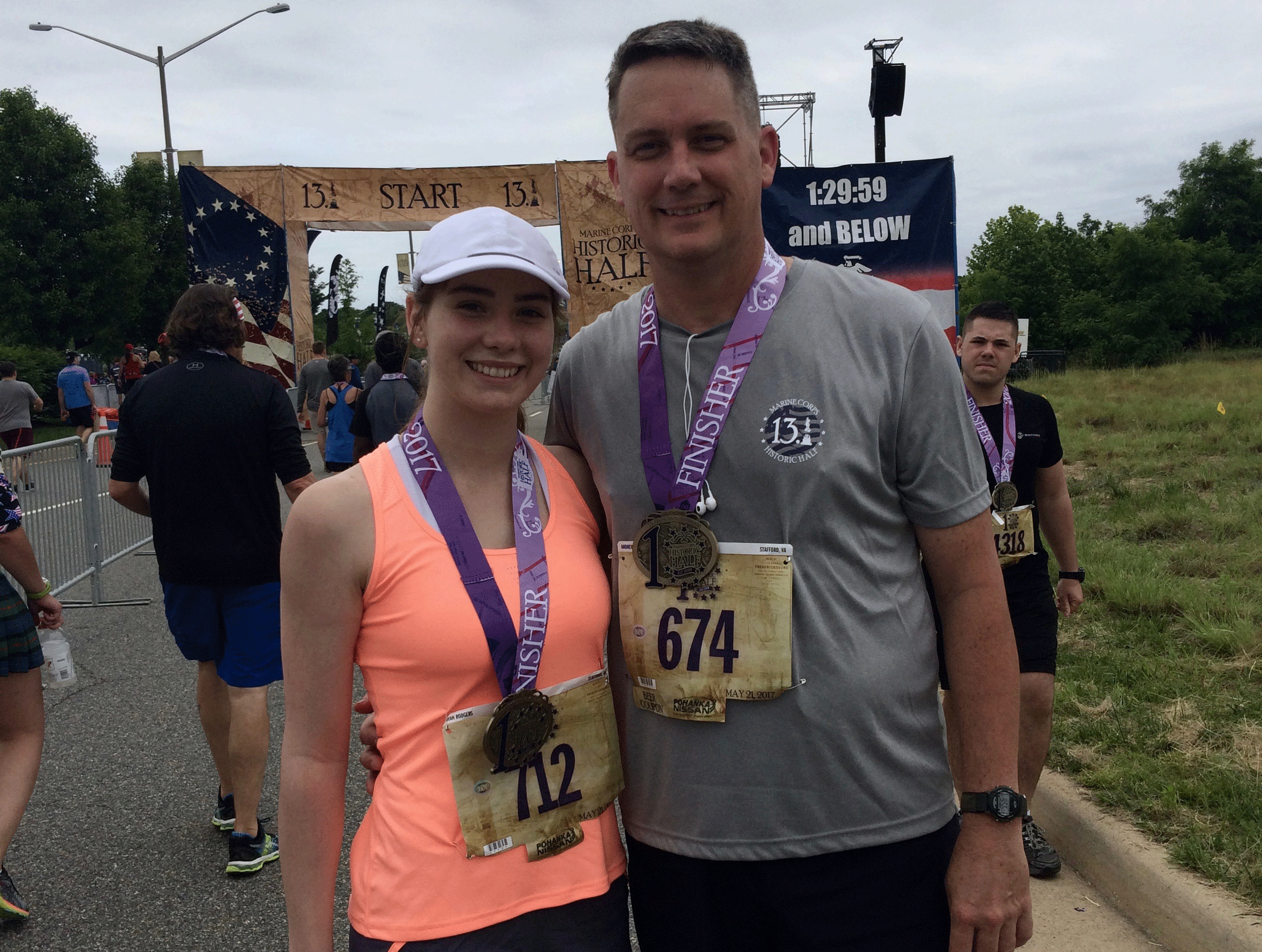 Father, daughter finish 10th consecutive Marine Corps Historic Half ...