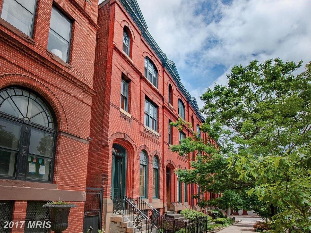 A late 19th-century Victorian brick row house in Baltimore whose exterior was seen in the TV series "House of Cards" as the abode of power-hungry D.C. power couple Frank and Claire Underwood is going up for auction.