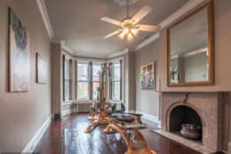 A late 19th-century Victorian brick row house in Baltimore whose exterior was seen in the TV series "House of Cards" as the abode of power-hungry D.C. power couple Frank and Claire Underwood is going up for auction. (Courtesy MRIS)
