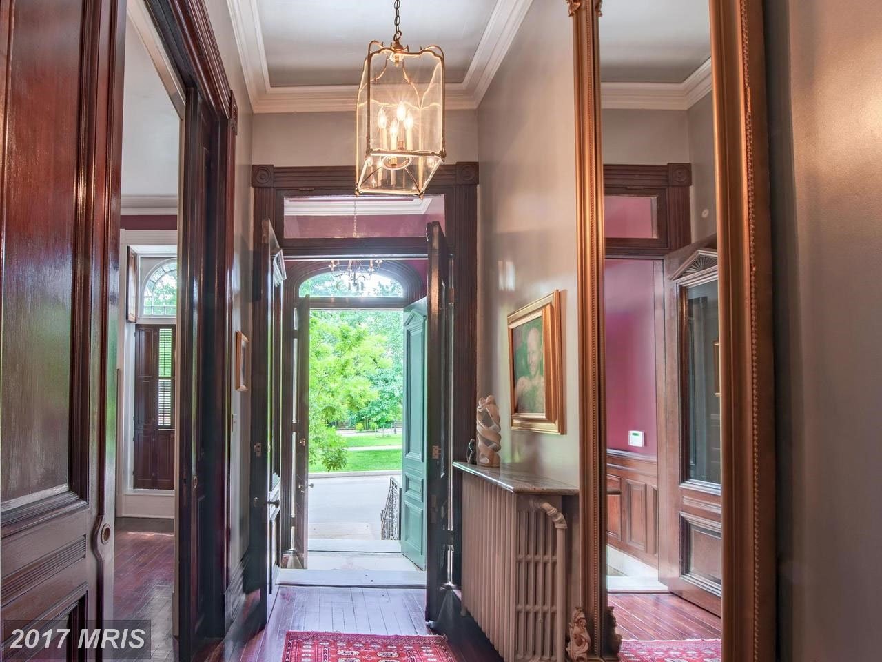 A late 19th-century Victorian brick row house in Baltimore whose exterior was seen in the TV series "House of Cards" as the abode of power-hungry D.C. power couple Frank and Claire Underwood is going up for auction.