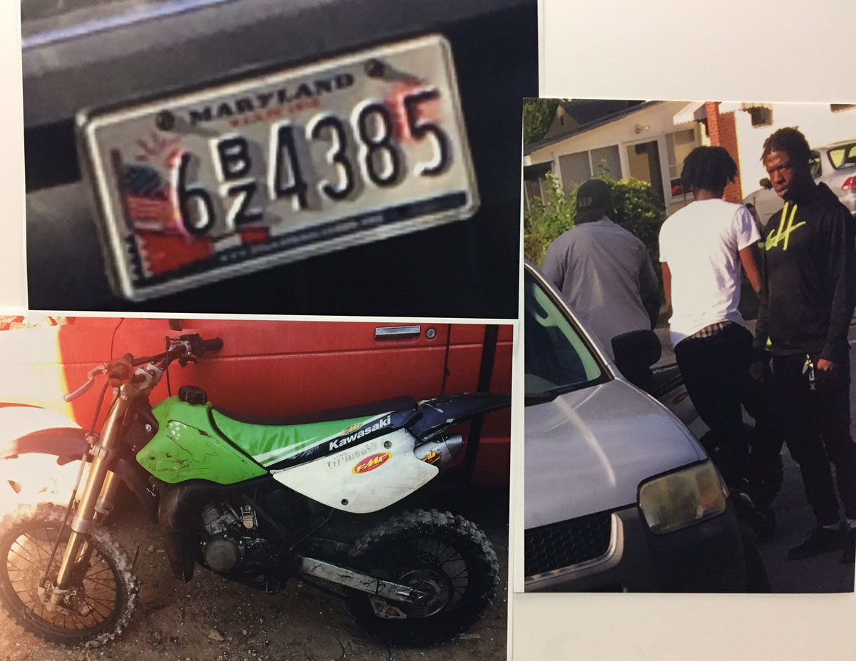 Prince George's County police also asking for information related to the armed robbery of a dirtbike Wednesday from a person selling it online. (Courtesy Prince George's County police)