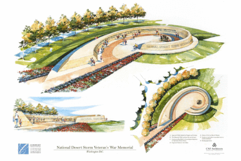 Organizers push for visible placement of Operation Desert Storm memorial