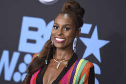 Issa Rae arrives at the BET Awards at the Microsoft Theater on Sunday, June 25, 2017, in Los Angeles. (Photo by Richard Shotwell/Invision/AP)