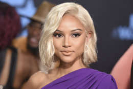 Karrueche Tran arrives at the BET Awards at the Microsoft Theater on Sunday, June 25, 2017, in Los Angeles. (Photo by Richard Shotwell/Invision/AP)