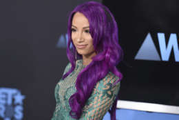 Sasha Banks arrives at the BET Awards at the Microsoft Theater on Sunday, June 25, 2017, in Los Angeles. (Photo by Richard Shotwell/Invision/AP)