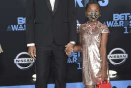 Future, left, and daughter Londyn arrive at the BET Awards at the Microsoft Theater on Sunday, June 25, 2017, in Los Angeles. (Photo by Richard Shotwell/Invision/AP)