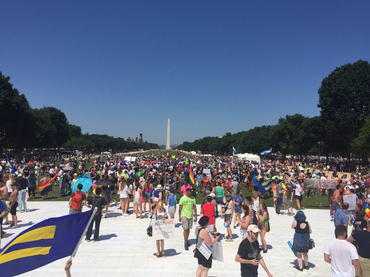 Photo of people at the National Mall