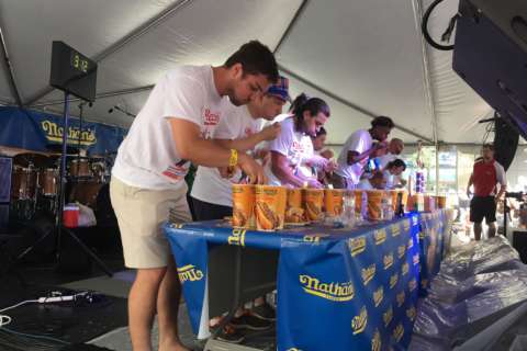 Sport? Spectacle? Hot dog eating contest a bit of both