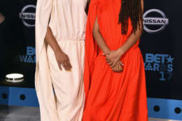 LOS ANGELES, CA - JUNE 25: Chloe Bailey (L) and Halle Bailey at the 2017 BET Awards at Microsoft Square on June 25, 2017 in Los Angeles, California. (Photo by Alberto E. Rodriguez/Getty Images)