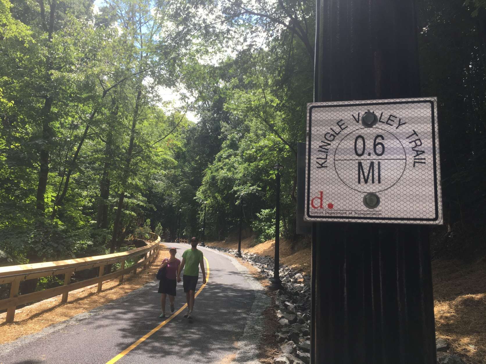 The $6 million Klingle Valley Trail project came into fruition after nearly 24-years of political back-and-forth over the future of defunct Klingle Road, which was originally built in 1831. (WTOP/Mike Murillo)