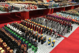 Lego figures on display at Awesome Con 2017 (Ginger Whitaker/ WTOP)