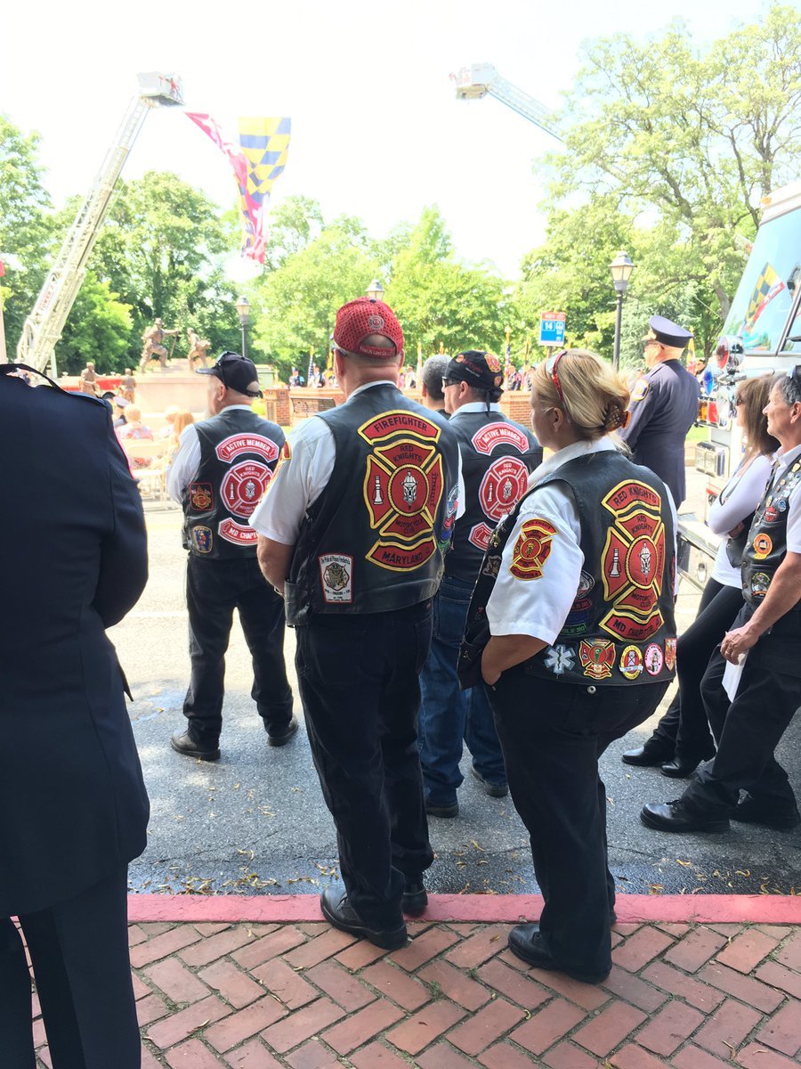 Maryland Fire-Rescue Services Memorial Foundation hosted its 12th annual service honoring fallen fire and rescue personnel on Sunday. (WTOP/Liz Anderson) 