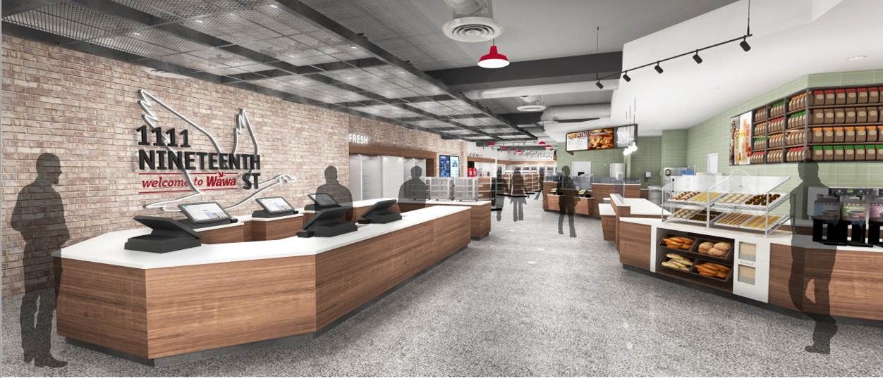 Wawa will open its first store in the District at 1111 19th St. NW in December, and it will be 9,200 square feet. (Courtesy Wawa)