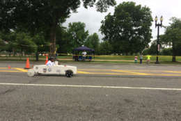 About 30 kids competed today in the 76th annual Greater Washington DC All-American Soap Box Derby (Dick Uliano/WTOP)
