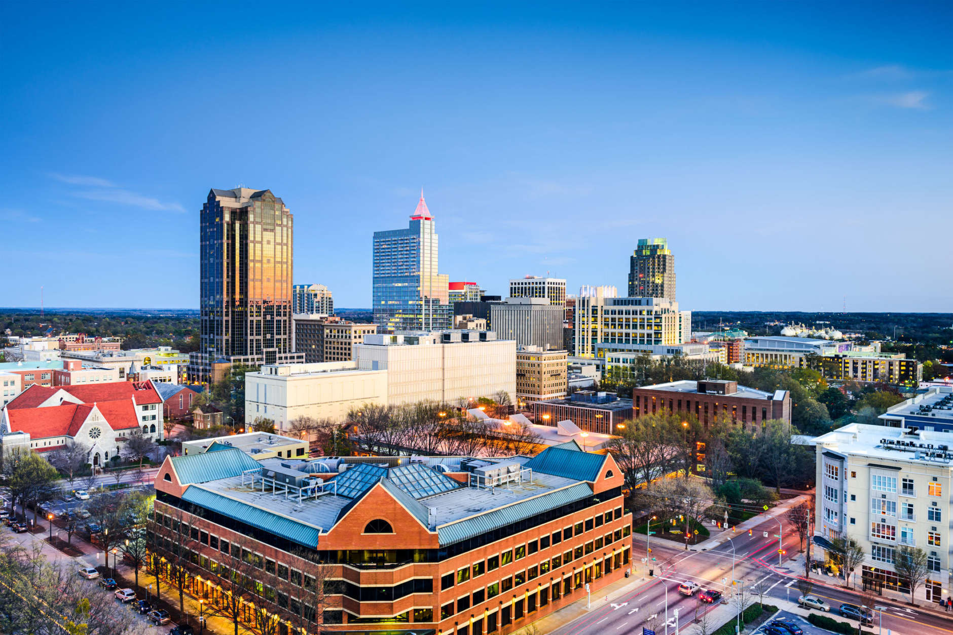 Raleigh, North Carolina, USA downtown city skyline. (Getty Images/iStockphoto/SeanPavonePhoto)