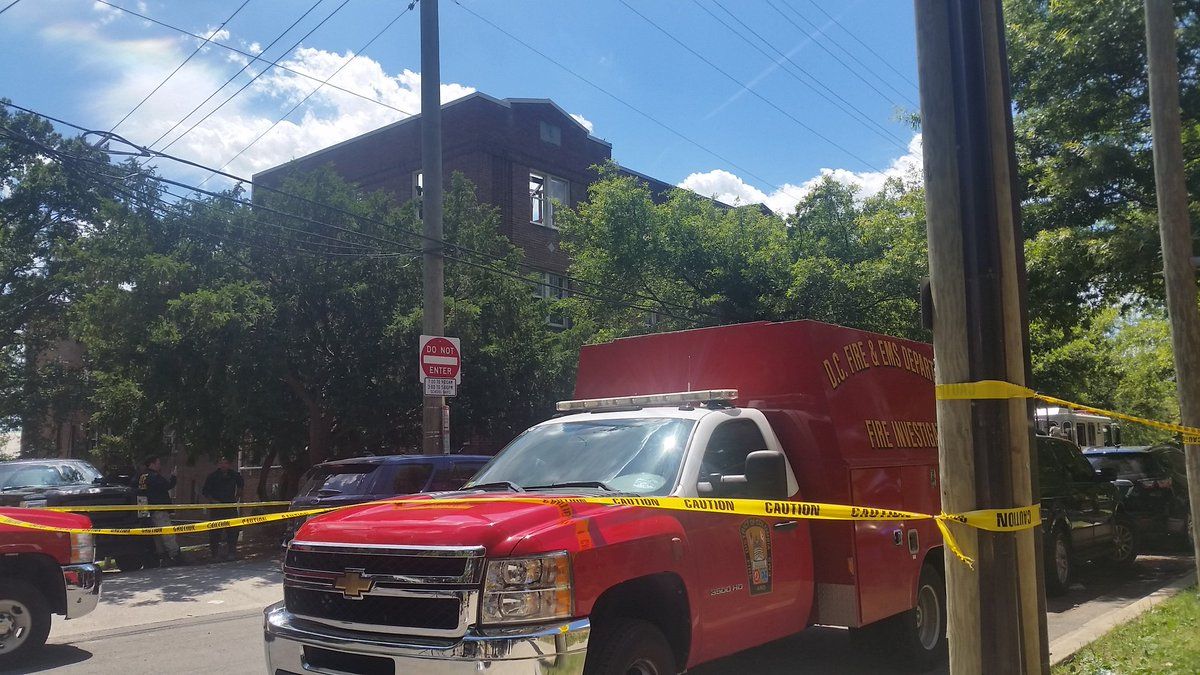 That person has not been identified by officials. Doug Buchanan, a spokesman with D.C. Fire and EMS, said he believed the victim was a 37-year-old man. (WTOP/Kathy Stewart) 